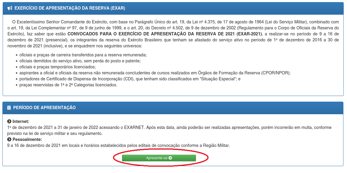 Certificado de Dispensa de Incorporação (CDI) - Exército